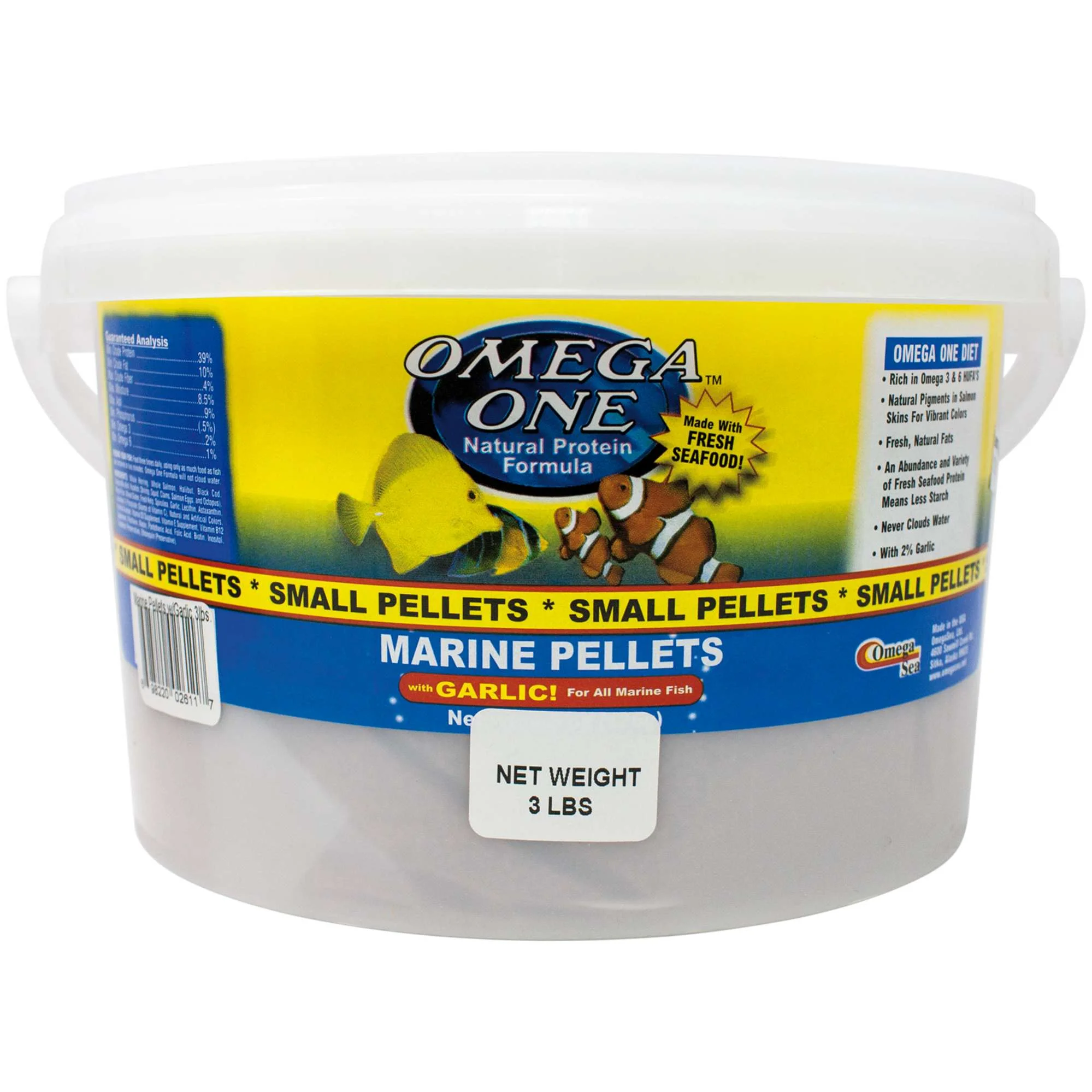 Pellets marinos con ajo de OMEGA ONE ICA S.A